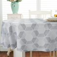 thumbnail image 4 of Oval Grey Tablecloth 54x72in for Oval Table Waterproof Table Cloths for Dining Room Indoor Outdoor Table Cloth, 4 of 5