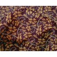 thumbnail image 4 of oneOone Silk Tabby Fabric Leaves & Floral Artistic Printed Fabric 1 Yard 42 Inch Wide, 4 of 4