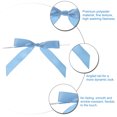 thumbnail image 3 of Unique Bargains 100Pcs Mini Ribbon Bow 3.5' Twist Tie Mini Fabric Satin Ribbon Flower Bows Craft DIY Sewing Wedding Bows Blue, 3 of 5