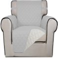 thumbnail image 1 of 2024 Reversible Quilted Sofa Cover  Water Resistant Slipcover Furniture Protector  Washable Couch Cover with Non Slip Foam and Elastic Straps for Kids  Dogs  Pets (Small  Pink/Beige), 1 of 7