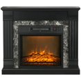 thumbnail image 1 of HOMCOM Cheminée Électrique avec Flamme Réaliste, Température Réglable, 1 of 10