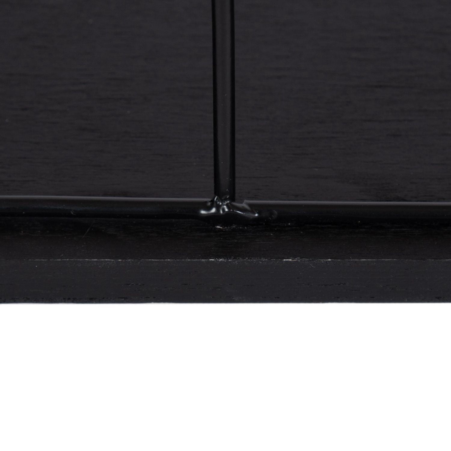 Hometrends 23in Benbrook Wood and Metal Floating Wall Shelf Black