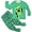 Green2, variant on Kawell Casual Pajamas For Boys 3-12 Years Kids Minecraft Sleepwear Baby Christmas Clothes Toddler Children,2 Pack