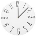 thumbnail image 1 of Shisuyan Horloge Murale Ronde en Plastique Blanc Lot de 1 13.8 Po, 1 of 9