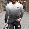 thumbnail image 1 of RXIRUCGD T-Shirt à Col Rond pour Hommes, Décontracté, Mode, Imprimé, Manches Courtes, Chandail, Gris Foncé, Taille : L, 1 of 5