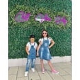 thumbnail image 3 of KIDSCOOL SPACE Salopette en Jean pour Garçon Fille, Petite Bavette avec Poche, Déchirée, Bretelles Ajustables, Mignonne en Denim, Bleu, 13-14 Ans, 3 of 8