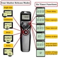 thumbnail image 2 of Pixel Minuterie à Distance TW283-E3 LCD Obturateur Multifonction Télécommande Minuterie de Déverrouillage Contrôleur Adaptateur Compatible avec Canon EOS Reflex Numérique Pentax Contax Caméras, 2 of 5