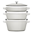 thumbnail image 1 of STAUB Ensemble Empilable Ensemble Empilable Moyen 4 Pcs Fonte, Truffe Blanche, 1 of 11