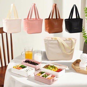 Iumwxz Kitchen Organizers and Storage Lunch Box Lunch Bag for Men Women Large Capacity Lunchbox Reusable Lunch Bags Insulated Lunch Bag Lunch Box Cooler Kitchen Gadgets Black Pu 0