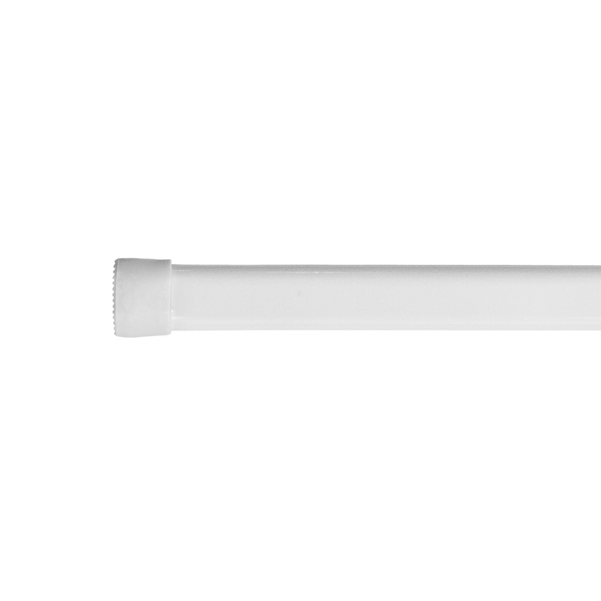 Mainstays Oval Spring Tension Window Curtain Rod, No Drilling, Adjustable, 48" - 84", White