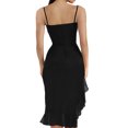 thumbnail image 2 of Fortune Women Vintage Floral Dress Spaghetti Strap Ruffle Bodycon Dresses, 2 of 4