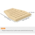 thumbnail image 3 of Outsunny Outdoor Swing Cushion, Tufted Patio Cushion Replacement, Beige, 3 of 10
