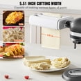 thumbnail image 4 of VEVOR Accessoire à Pâtes pour Batteur sur Socle KitchenAid, Ensemble de Coupe-Rouleau à Pâtes 3-en-1 en Acier Inoxydable Incluant Rouleau à Feuilles de Pâtes, Coupe-Spaghettis et Fettuccines, Fabricant de Pâtes à 8 Boutons d'Épaisseur Réglable, 4 of 9