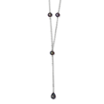 thumbnail image 1 of 925 Sterling Silver Peacock Freshwater Cultured Pearl Necklace 16 Inch, 1 of 3