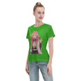 thumbnail image 4 of T-Shirt Basique à Manches Courtes pour Femmes Demon Slayer Blade Temple Ganlu Mili, 4 of 6