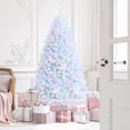 thumbnail image 3 of Costway 7ft White Iridescent Tinsel Artificial?Christmas Tree w/1156 Branch Tips, 3 of 10