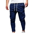 thumbnail image 1 of KIHOUT Mens Fashion Joggers Sports Pants - Drawstring Loose Cargo Pants Sweatpants Trousers, 1 of 4