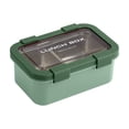 thumbnail image 2 of Amzcrzy Bento Lunch Boxes Lunch Box Compartment Lunch Box for Office Workers Temperature Lightweight Students with Rice Divider Stainless Steel Insulation Lunch Box Organization and Storage, 2 of 6