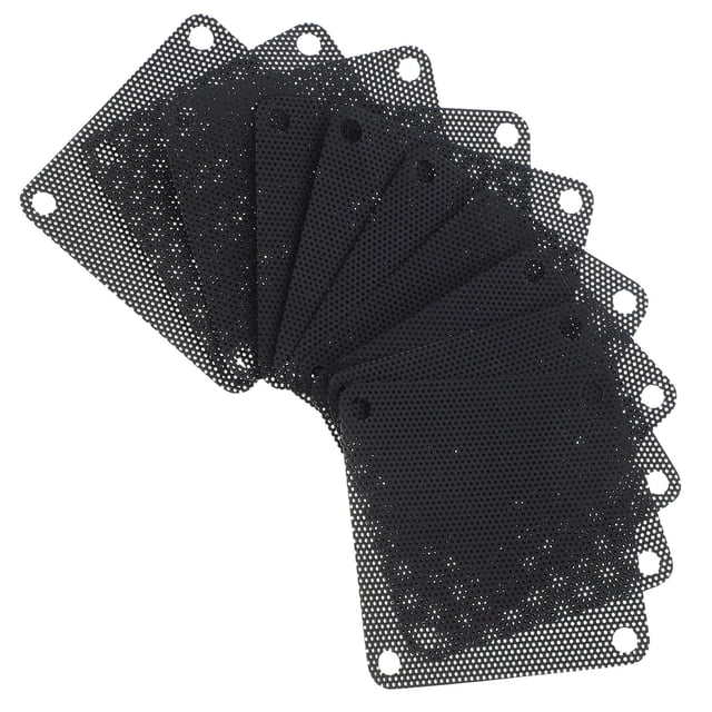 Minkissy 10Set Computer Filter Mesh Black PVC Ventilation for Electronics Parts Back to School