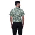 thumbnail image 3 of BESTMAN Slim Fit Shirts For Men Button Down Short Sleeve Printed Shirts For Boys, 3 of 5