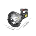 thumbnail image 4 of Dvkptbk Portable Lampe de Poche Rechargeable par USB, Lumière Portable d'Extérieur à DEL, Projecteur d'Urgence avec Support, Projecteur Cob, Camping et Randonnée, 4 of 9