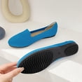 thumbnail image 4 of LSLJS Women's Flying Knitting Solid Color Light Mouth Comfortable Slip-On Flat Shoes, Flats Shoes, 4 of 5