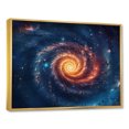 thumbnail image 2 of Designart art Mural Encadré Surdimensionné Espace, art Mural Encadré Espace, Espace en Révolution I, art Mural Encadré Moderne Jaune Or, Cadre Or 40x30 Pouces, 2 of 5