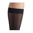thumbnail image 3 of BIOS Living Compression Sheer Hosiery, Knee Length in Black, Size Large, Moderate Compression (15-20mmHg), 3 of 5