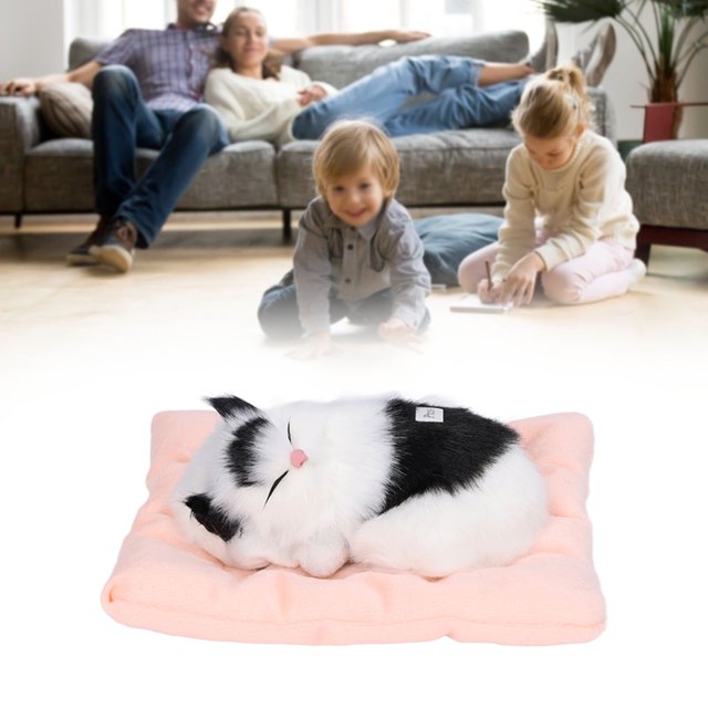 Fake Cats, Sleeping Cat Toy Lifelike With Active Carbon For Home Decoration