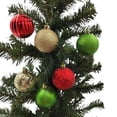 thumbnail image 2 of Décorations incassables Holiday Time, 24 unités, rouge/or/vert, 2 of 4