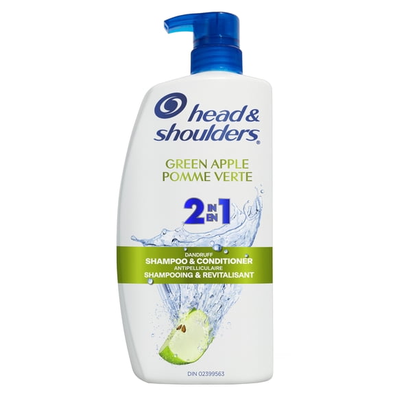 Head & Shoulders Green Apple 2-in-1 Anti-Dandruff Shampoo + Conditioner, 835ML