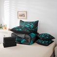 thumbnail image 4 of Erosebridal Triangle Bedding Sets Twin Size,Geometric Stereoscopic Comforter Sets with Sheets,Gradient Bedroom Decor,Reversible,7pcs, 4 of 5