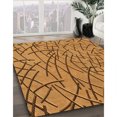 thumbnail image 3 of Ahgly Company Tapis d'Intérieur Lavable en Machine Carré Transitionnel Acajou Brun, 4 Pieds Carré, 3 of 7