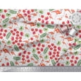 thumbnail image 3 of Soimoi Polyester Crepe Fabric Leaves,Floral & Flamingo Bird Decor Fabric Printed Yard 52 Inch Wide, 3 of 3