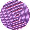 thumbnail image 1 of Ahgly Company Tapis Rond Lavable en Machine Intérieur Transitionnel Violet Violet, 6 Pieds Rond, 1 of 7