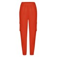 thumbnail image 4 of Timegard Womens Pants High Waisted Pants Work Office Trouser Casual Ankle Length Solid Color Pants with Pockets, 4 of 7