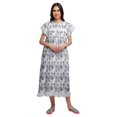 thumbnail image 2 of Moomaya Chemise de Nuit d'Allaitement à Col Rond Imprimée pour Femmes en Coton, 2 of 6