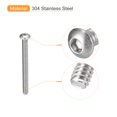thumbnail image 4 of Unique Bargains #2-56x1' Button Head Socket Cap Screws, 50 Pack 304 Stainless Steel Screws, 4 of 4