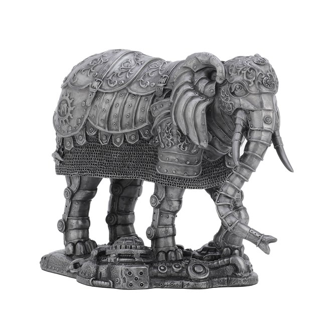 Veronese Design Statue en Résine Effet Éléphant Mécanique Steampunk à Froid