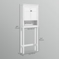 thumbnail image 3 of HOMCOM Armoire de Rangement au-Dessus de la Toilette, Armoire pour Laveuse à 3 Niveaux, 3 of 10