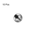 thumbnail image 3 of Unique Bargains Perles 8 mm en Acier Inoxydable 4 mm Trou Dia Perle pour Bricolage, Ton Argent Lot de 10, 3 of 6