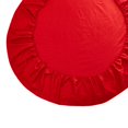 thumbnail image 3 of jifeng Drap-Housse Rond en Coton Uni Couvre-Lit Rouge, 3 of 7