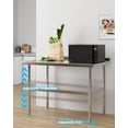 thumbnail image 2 of BeesClover Table de Travail et de Préparation en Acier Inoxydable Robuste, Table de Qualité Commerciale NSF avec Tablette Inférieure Réglable pour Cuisine, Restaurant, Maison, Garage, Hôtel, 2 of 6