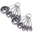 thumbnail image 1 of Oleegame 2PC Stainless Steel Cutlery Set Stainless Spoons Teaspoons Measuring Cooking Baking Utensil Cups Kitchen，Dining & Bar Silver, 1 of 4