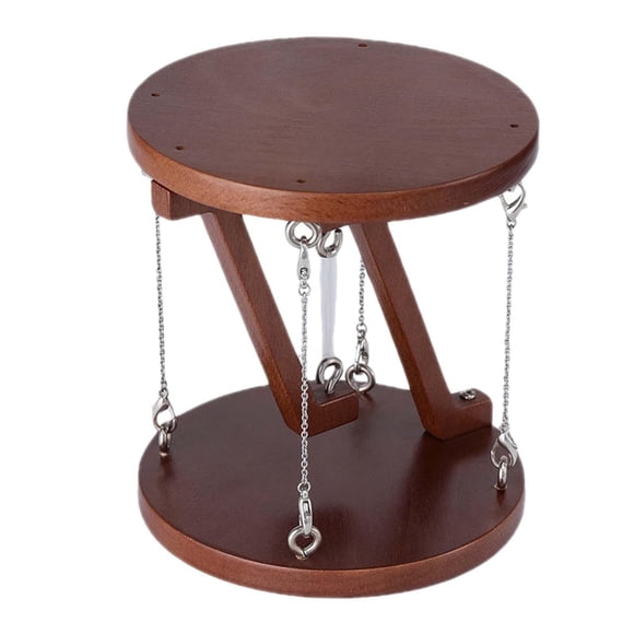 Support de Haut-Parleur en Bois Rustique pour Table de Tenségrité Chambre Meuble Télé Brun Foncé