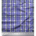 thumbnail image 1 of Soimoi Satin Silk Fabric Geometric Check Print Fabric by The Yard 42 Inch Wide, 1 of 3