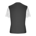 thumbnail image 3 of Blouses à Manches Courtes pour Femmes Mode pour Femmes T-Shirt Uni Blouse en Dentelle à Manches Courtes Col Rond Hauts Décontractés Femmes Hauts à Manches Courtes T-Shirts en Coton Femmes Blouse à Manches Courtes, 3 of 5
