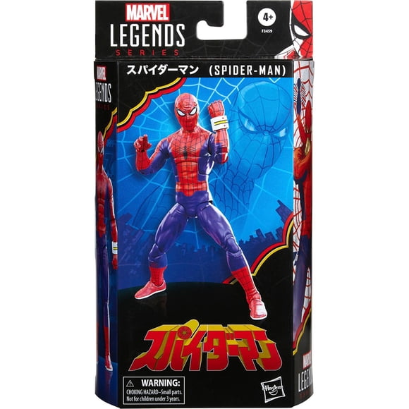 Marvel Legends Spider-Man Figurine Articulée de 6 Pouces 60e Anniversaire - Spider-Man Japonais