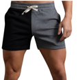 thumbnail image 4 of Mens Shorts Mens Casual Solid Color Casual Drawstring Pockets Elastic Sports Shorts, 4 of 7