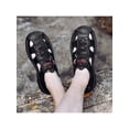 thumbnail image 4 of LUXUR Men's Fisherman Sandal Drawstring Sandals Non-Slip Beach Shoe Comfortable Driving Shoes Men Black 9, 4 of 7